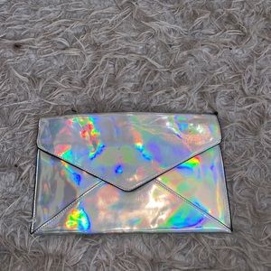 HOLOGRAPHIC ENVELOPE CLUTCH